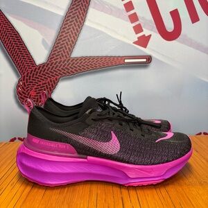 Nike ZoomX Invincible Run 3 Black Vivid Grape Mens Size 11.5 NEW